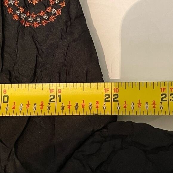 DB Spirt Crinkle Black Beaded Embroidered Party Event Jacket Vintage Size L - Picture 12 of 13